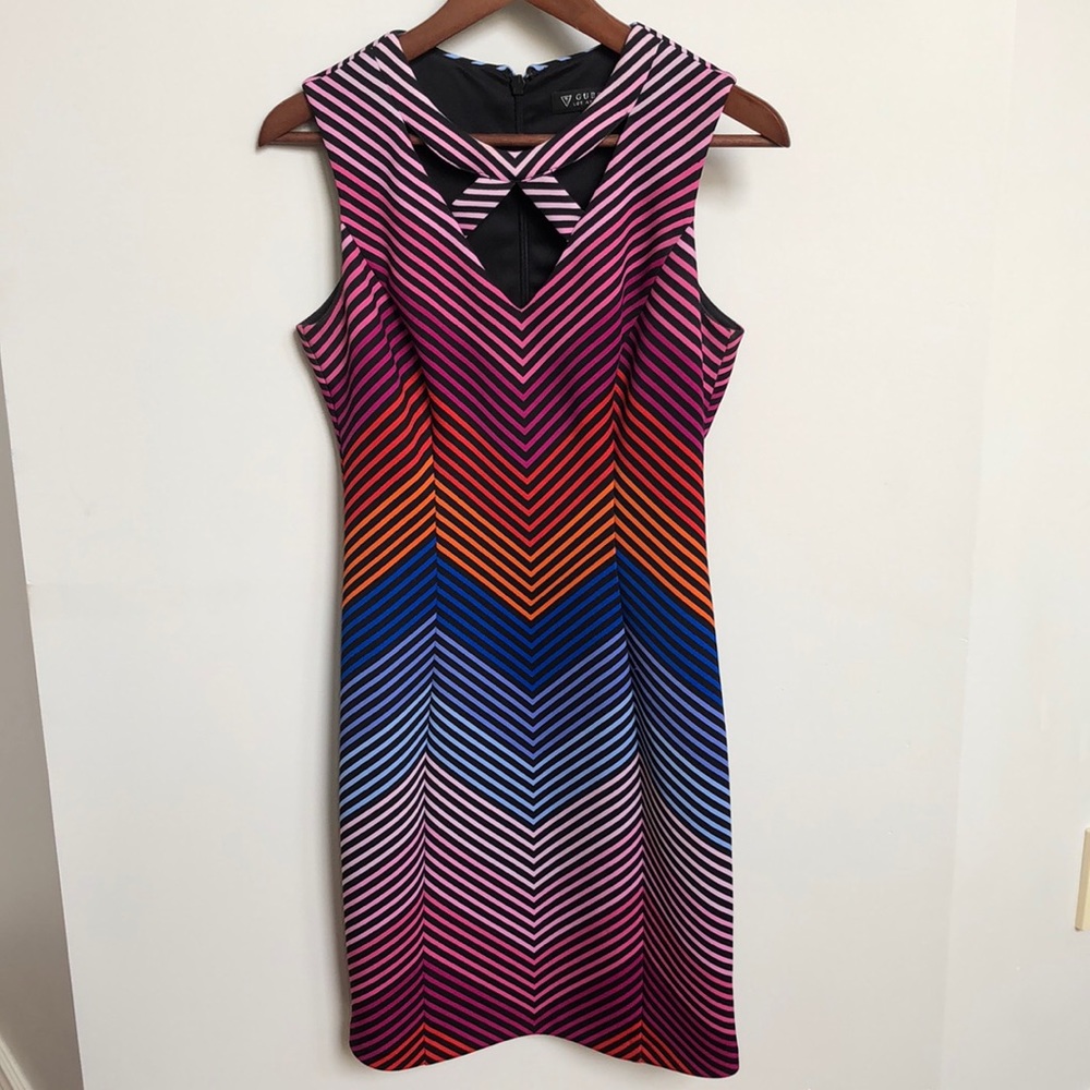 Guess Cutout Multicolour Bodycon Dress